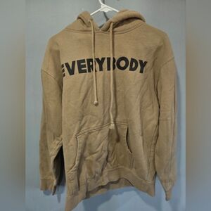 Logic Everybody Hoodie Size M Pullover Sweatshirt Tan Brown Hip Hop Rap Tour